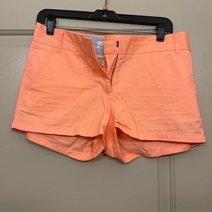 J crew chino shorts in a size 4. Light orange color